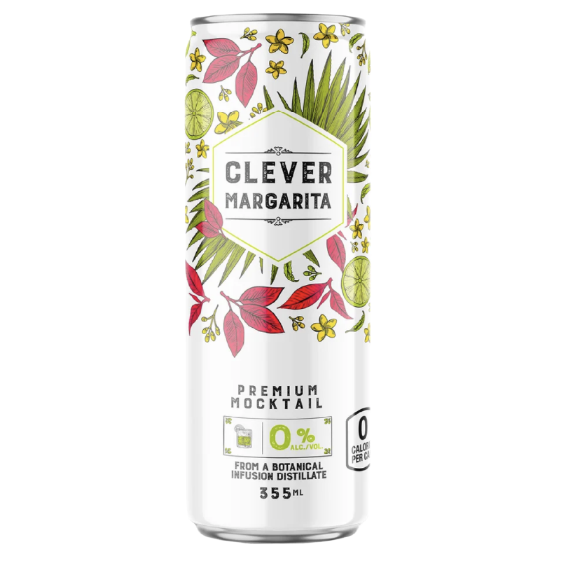 Clever Zero Sugar Margarita – 355 ml | Single & 12-Pack