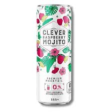 Clever Zero Sugar Raspberry Mojito – 355 ml | Single & 12-Pack